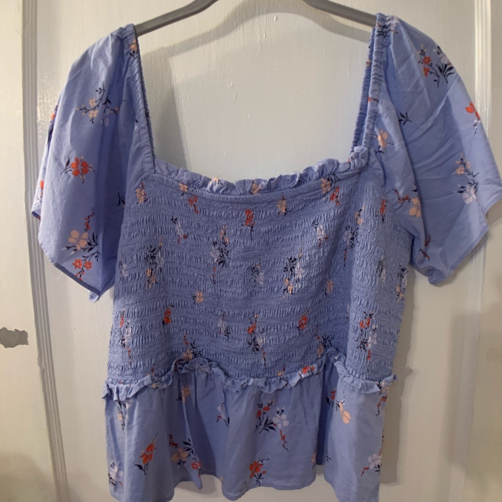 Madewell Floral Top